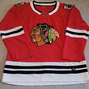 Adidas Red and Black Hockey Jersey